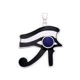 Udjat (Eye of Horus) Silver Pendant with Stone and Enamel by Oberon Zell TPD1125
