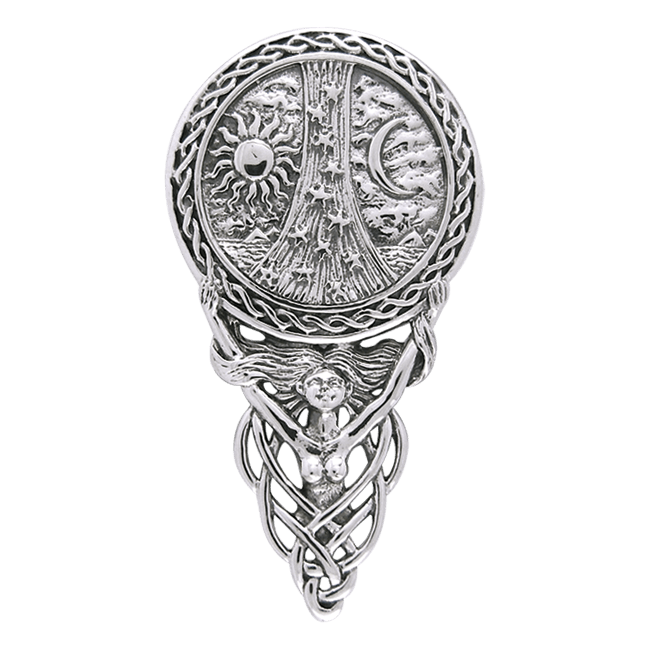 Goddess Sterling Silver Pendant TPD114 - Jewelry
