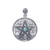 Silver Tree of Life Pentacle Pendant TPD120