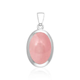 Oval Cabochon Silver Pendant TPD138 - Jewelry