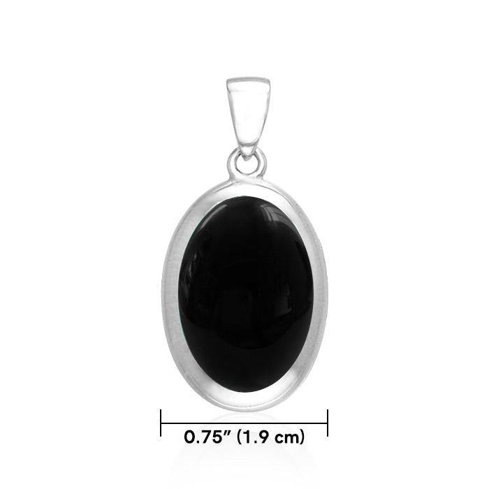 Oval Cabochon Silver Pendant TPD138 - Jewelry