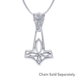 Thor's Hammer, a powerful amulet ~ Sterling Silver Jewelry Pendant TPD1652 - Jewelry