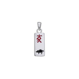 Chinese Astrology Pig Silver Pendant TPD239 - Jewelry