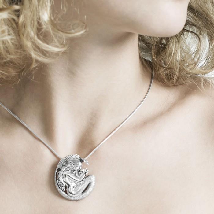 A Loving Motherhood Mermaid by Selina Fenech ~ Sterling Silver Pendant Jewelry TPD289 - Jewelry