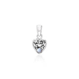 Celtic Knotwork Heart Birthstone Sterling Silver Pendant TPD2897 - Jewelry