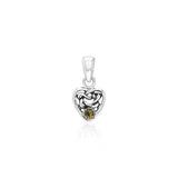 Celtic Knotwork Heart Birthstone Sterling Silver Pendant TPD2897 - Jewelry