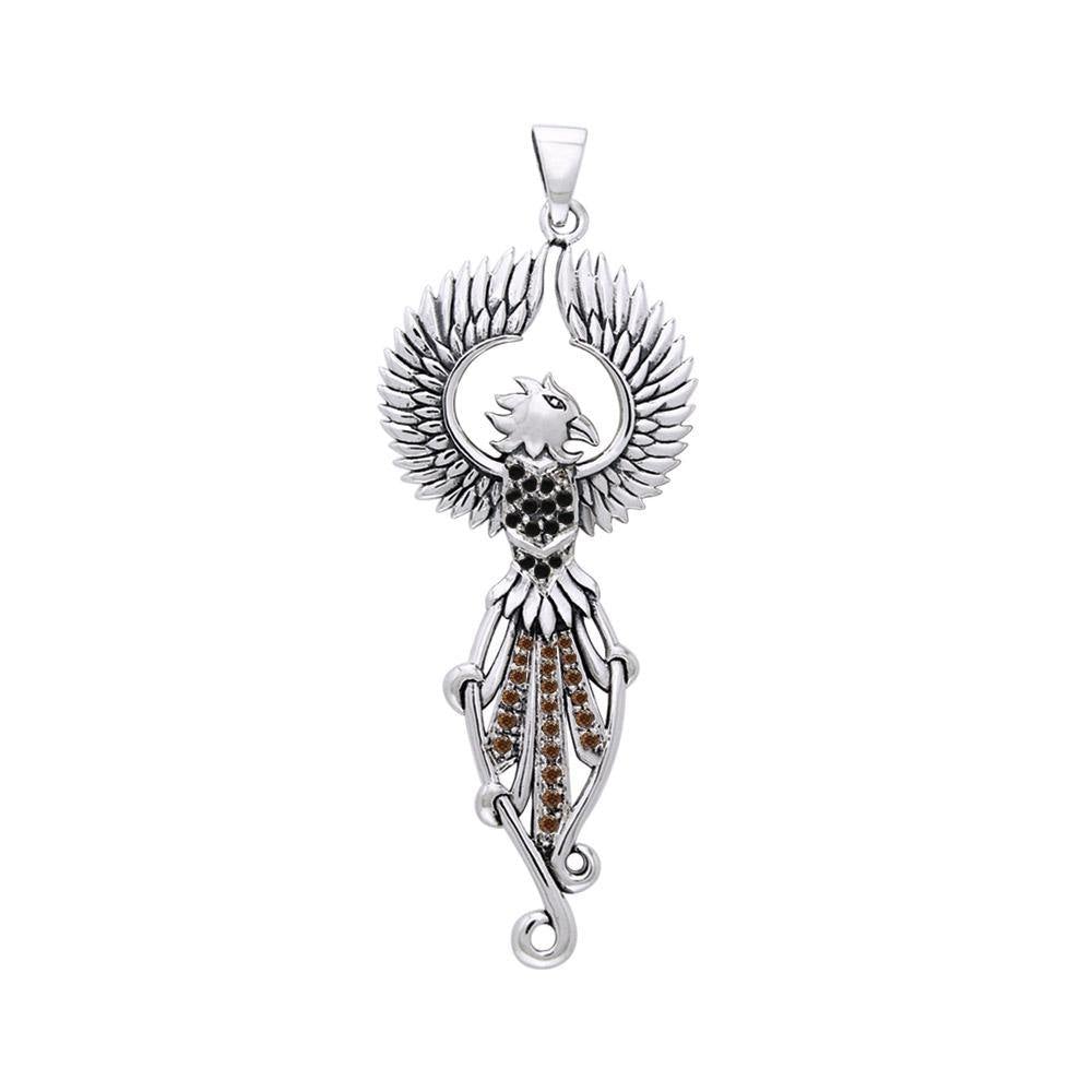 Regal Phoenix Silver Pendant TPD2914 - Jewelry
