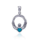 Celtic Claddagh Birthstone Pendant TPD3097 - Jewelry