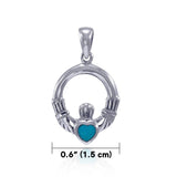 Celtic Claddagh Birthstone Pendant TPD3097 - Jewelry