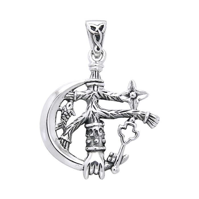 Witch Charm Sterling Silver