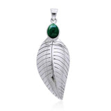 Leaf Sterling Silver Pendant TPD3274 - Jewelry