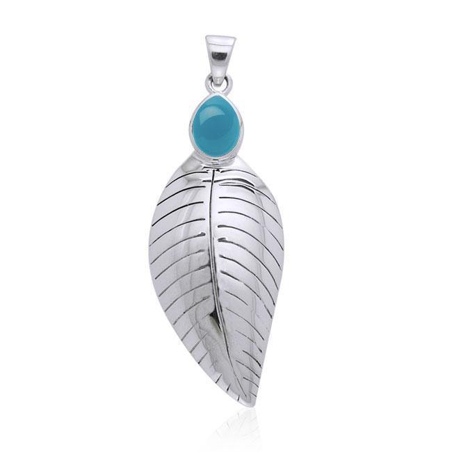 Leaf Sterling Silver Pendant TPD3274 - Jewelry