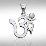 Om Sterling Silver Gemstone Pendant TPD3286 - Jewelry