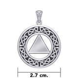 Celtic Knots Silver AA Symbol Pendant TPD334