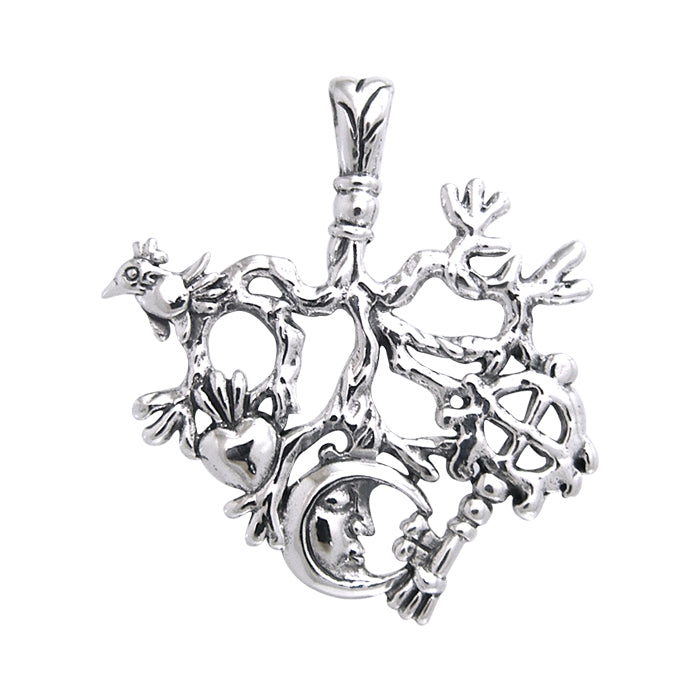 Mystified by the Cimaruta Witch Sterling Silver Jewelry Charm Pendant TPD3369