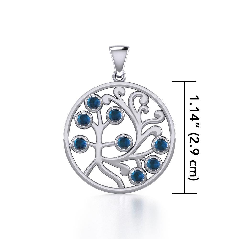 Nourished treasure in the Tree of Life ~ Sterling Silver Jewelry Pendant TPD3571 - Jewelry
