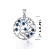 Nourished treasure in the Tree of Life ~ Sterling Silver Jewelry Pendant TPD3571 - Jewelry