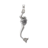 Dancing Mermaid Silver Pendant TPD3626 - Jewelry