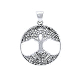 The Tree of Life in its Never-ending journey ~ Sterling Silver Jewelry Pendant TPD3966