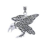 Brigid Ashwood Mythical Raven ~ Sterling Silver Jewelry Pendant TPD3998 - Jewelry
