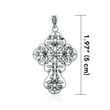 Celtic Cross Silver Pendant by Brigid Ashwood TPD4033