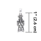 Celtic Mermaid Goddess Sterling Silver Pendant TPD4153 - Jewelry