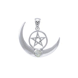 Pentagram on Crescent Moon TPD4230