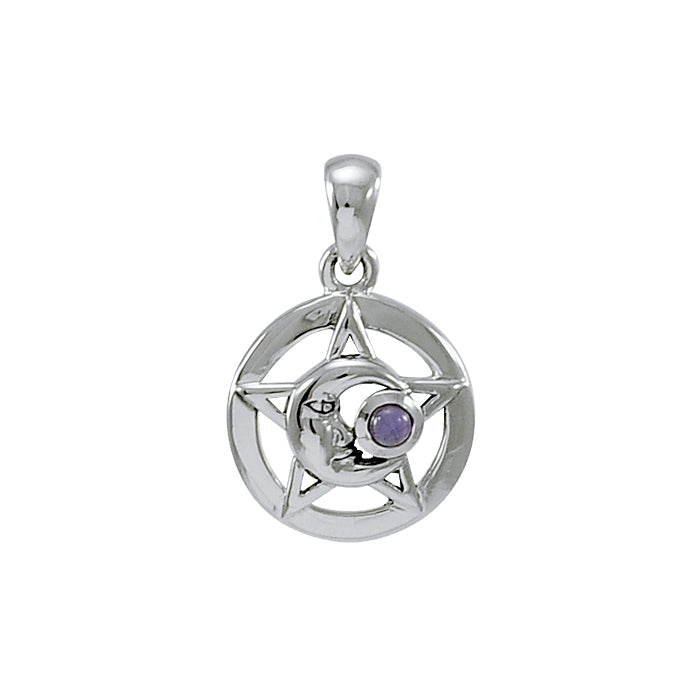 Pentacle with Double Crecesnt Moon TPD4269