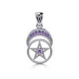 Pentacle with Double Crecesnt Moon TPD4270