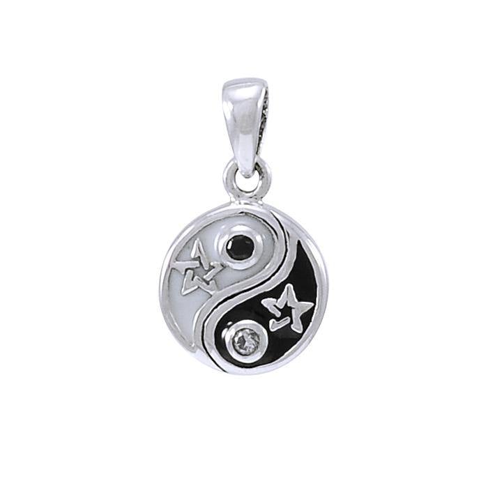 Yin Yang The Star Sterling Silver Pendant TPD4274 - Jewelry