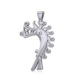 Viking Age Dragon of Birka Silver Pendant TPD4390 - Jewelry