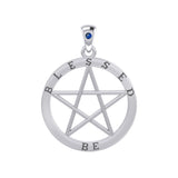 Blessed Be Pentacle Silver Pendant TPD4504