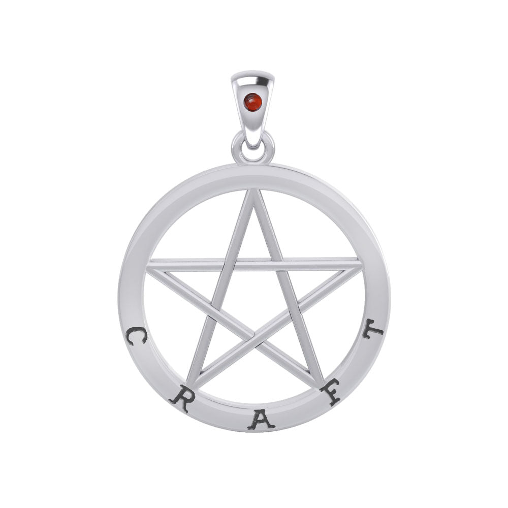 Craft Pentagram Silver Pendant TPD4508