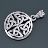 Celtic Trinity Quaternary Knot Silver Pendant TPD4637