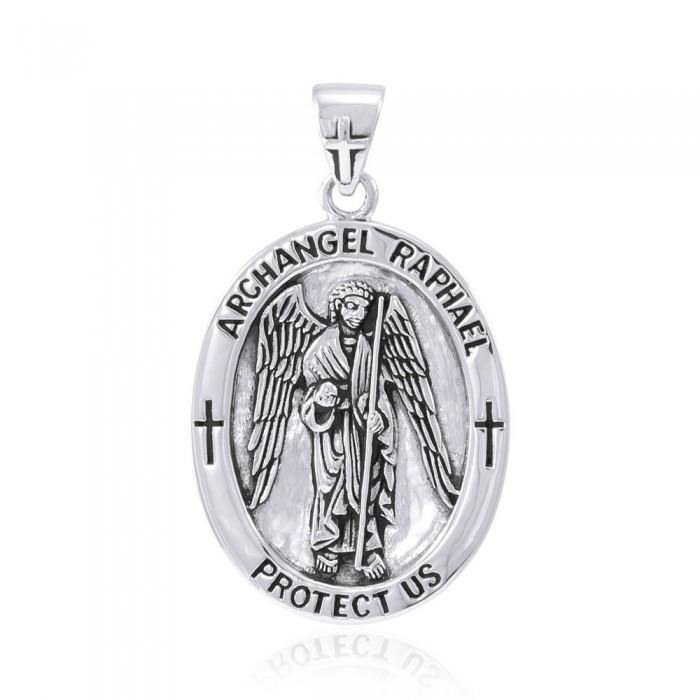 Archangel Raphael  Medallion Pendant TPD4643 - Jewelry