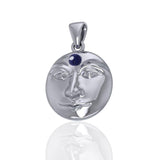 Blue Moon Sterling Silver Pendant with Gemstone TPD4726 - Jewelry