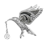 Crow Macha Goddess Sterling Silver Pendant TPD4739 - Jewelry