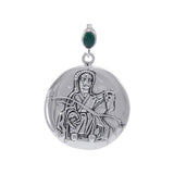 Epona Celtic Horse Goddess Sterling Silver Pendant TPD4743 - Jewelry