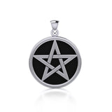 Scrying Divining Pentacle Sterling Silver Pendant TPD4754 - Jewelry