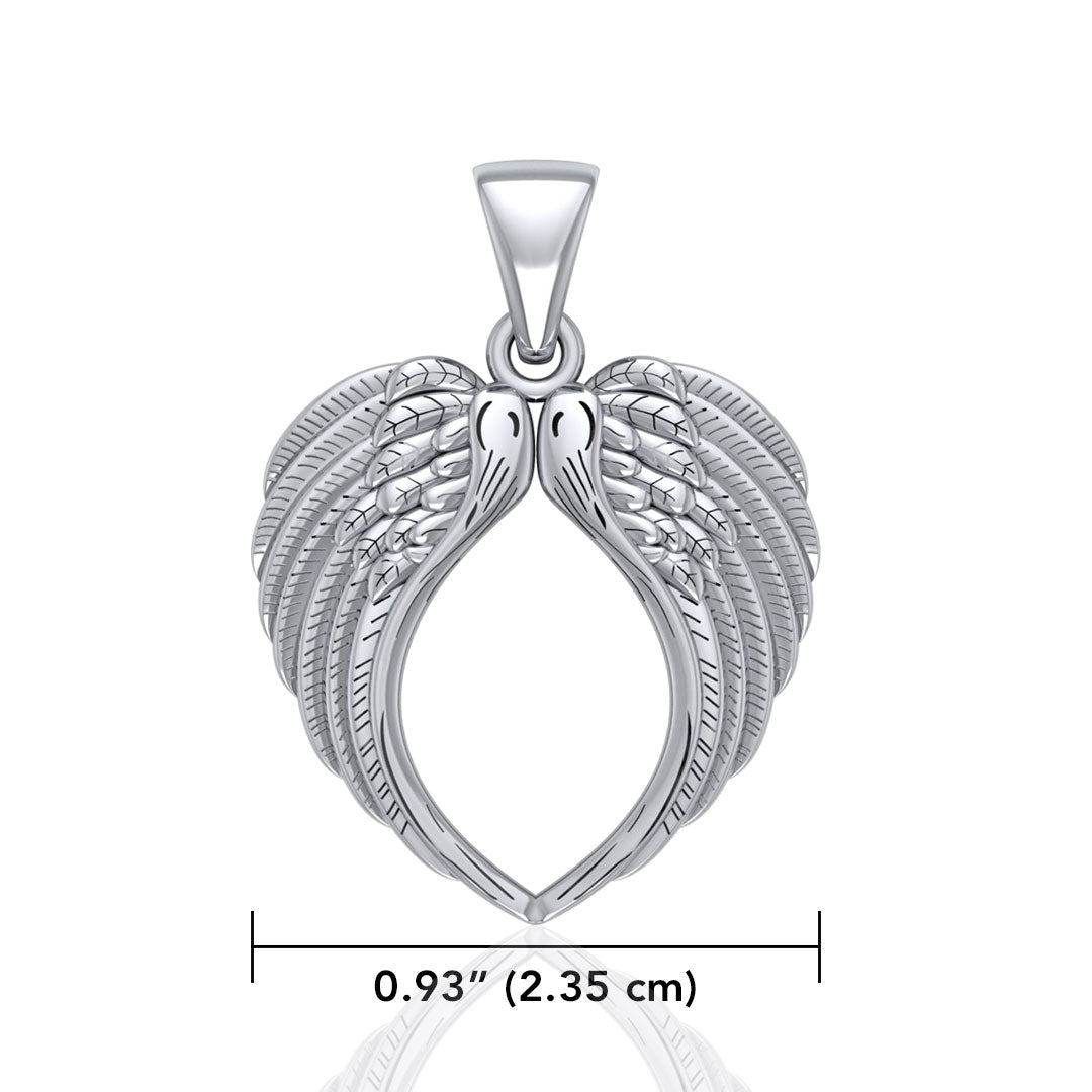 Angel Wing Sterling Silver Pendant TPD5013