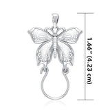 Butterfly Silver Charm Holder Pendant TPD5080 - Jewelry