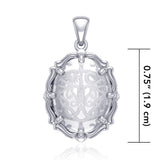 Tree of Life Sterling Silver Pendant with Natural Clear Quartz TPD5113 - Jewelry