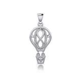 Celtic Infinity Balloon Silver Pendant TPD5188 - Jewelry