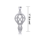 Celtic Infinity Balloon Silver Pendant TPD5188 - Jewelry