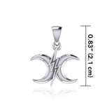 The Power Moon Sterling Silver Pendant TPD5258 - Jewelry