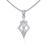 Goddess in Diamond Frame Silver Pendant TPD5278 - Jewelry