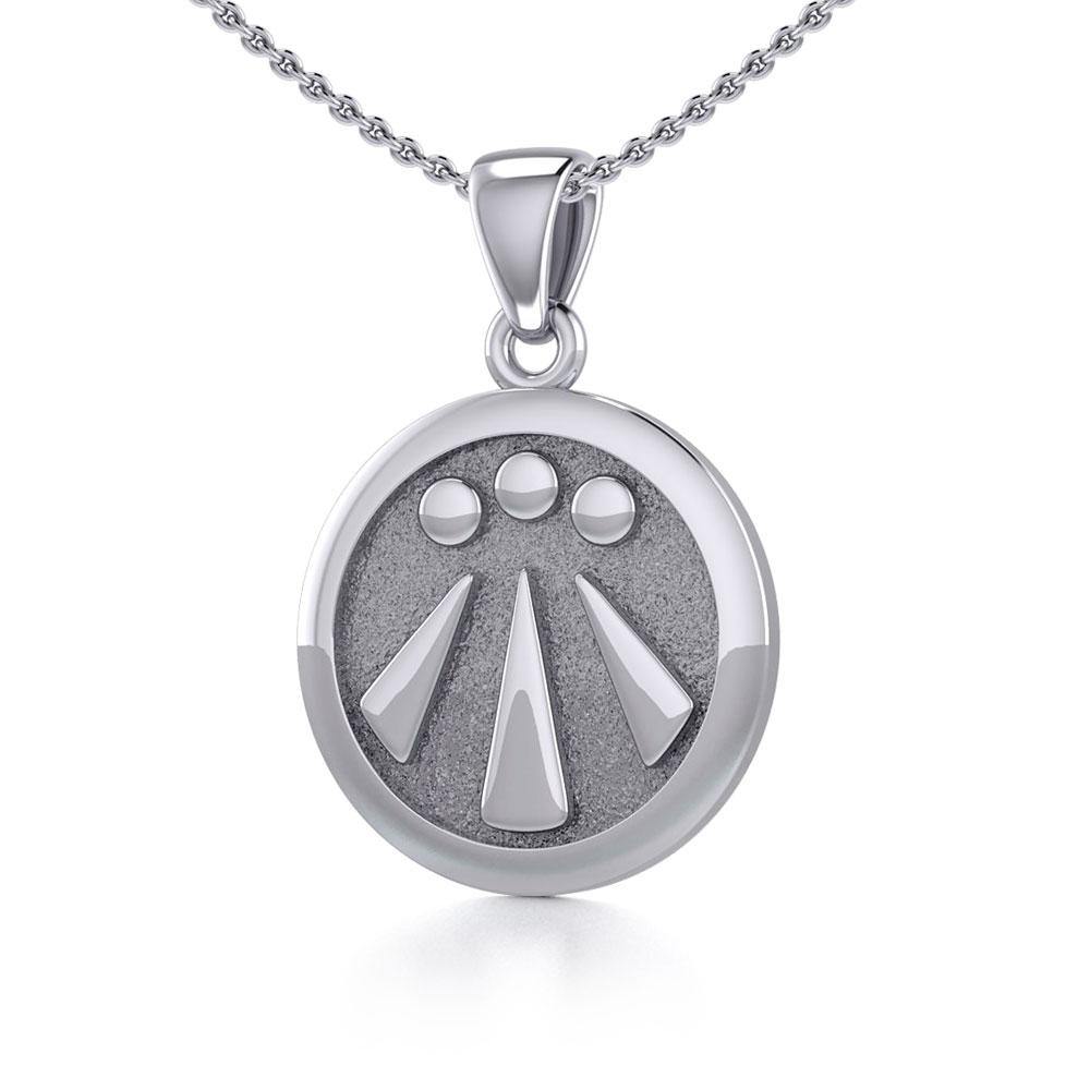 Awen The Three Rays of Light Silver Pendant TPD5304 - Jewelry