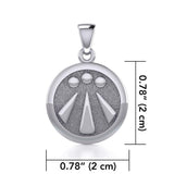 Awen The Three Rays of Light Silver Pendant TPD5304 - Jewelry