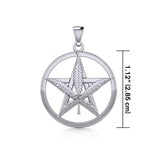 Oberon Zell Greenleaf Pentagram Silver Pendant TPD5371 - Jewelry