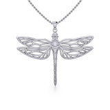 Break Away with the Dragonfly Silver Pendant TPD5383 - Jewelry